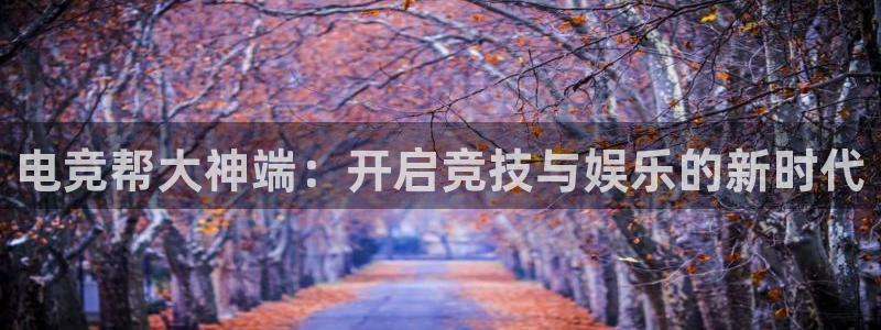 易游电竞王者荣耀大赛：电竞帮大神端：开启竞技与娱乐的新时代